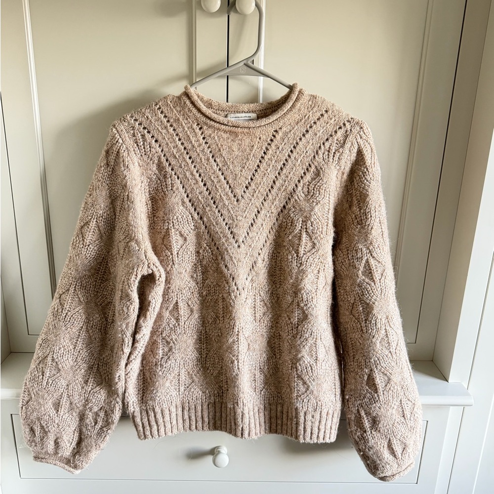 & Other Stories Textured Beige Sweater